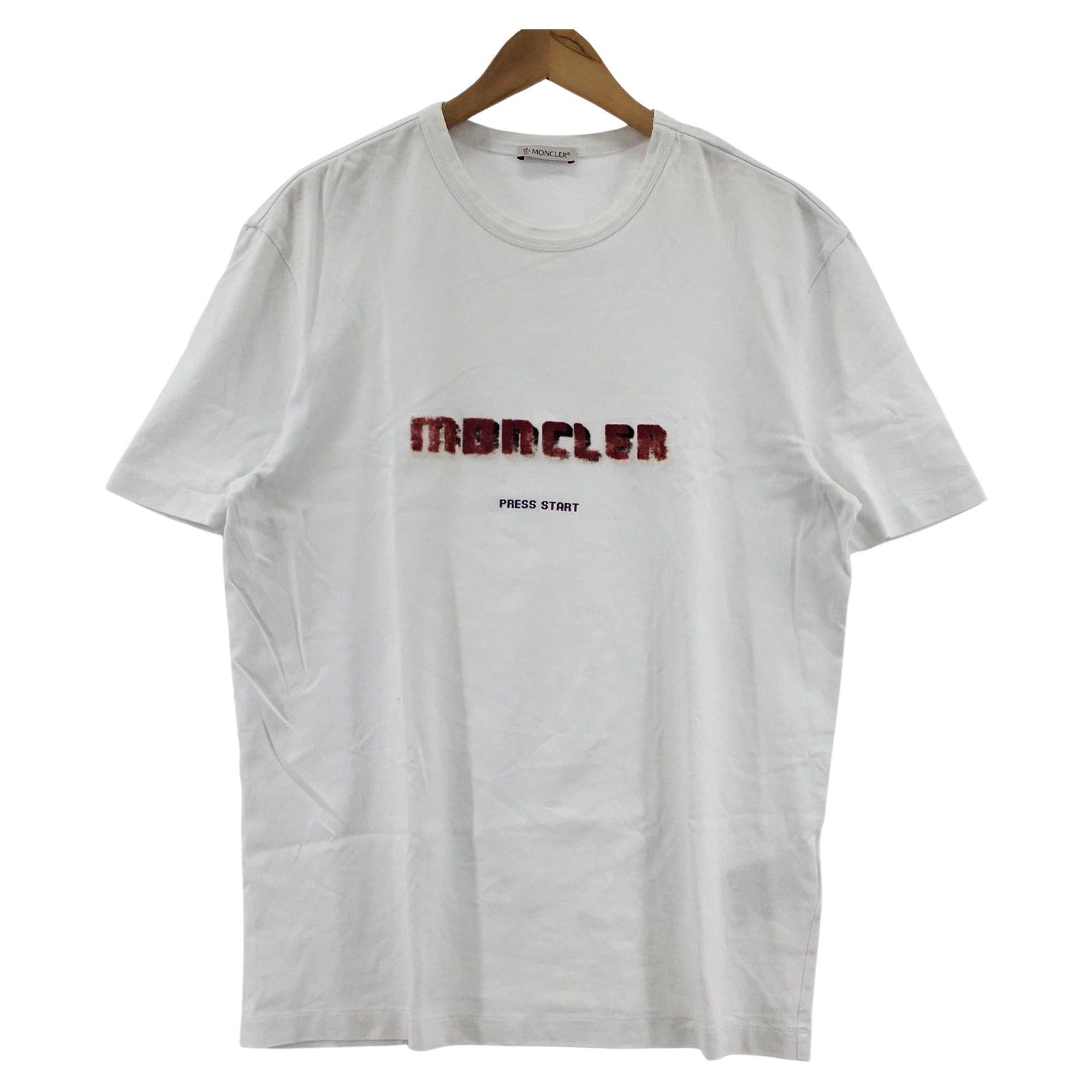 MONCLER モンクレール プリント クルーネック半袖Tシャツ sizeM 