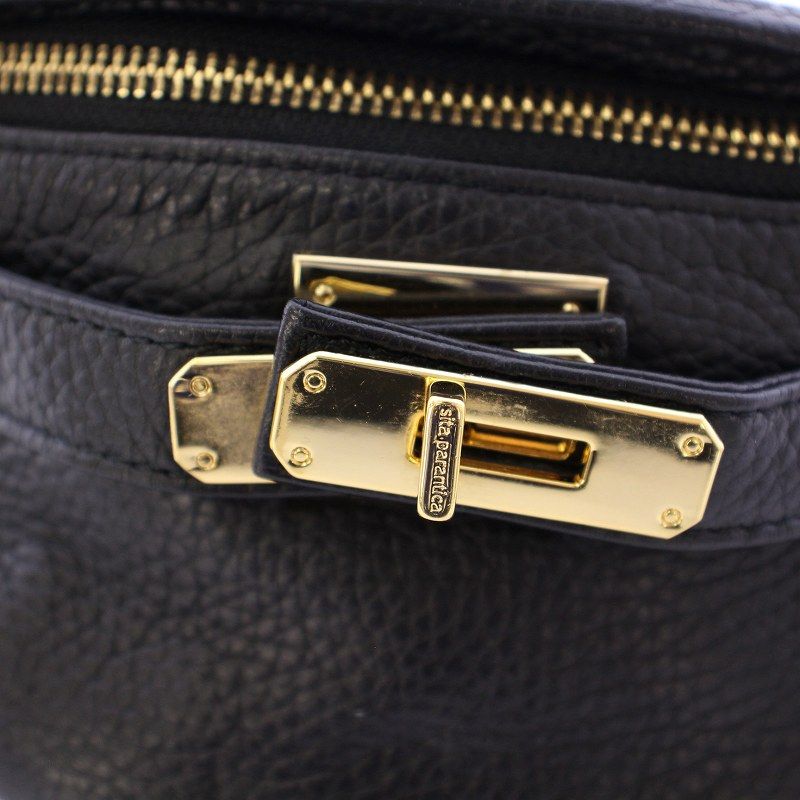 sita parantica ブラック レザー ショルダーバッグ 【sita parantica