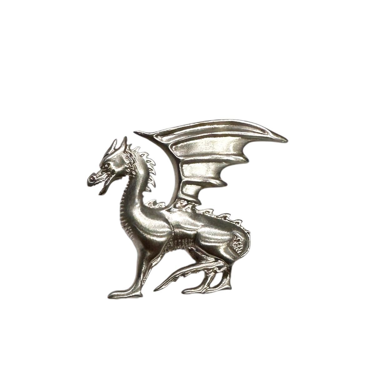 中古】 HERMES エルメス ドラゴンモチーフ ピンブローチ ブローチ SV