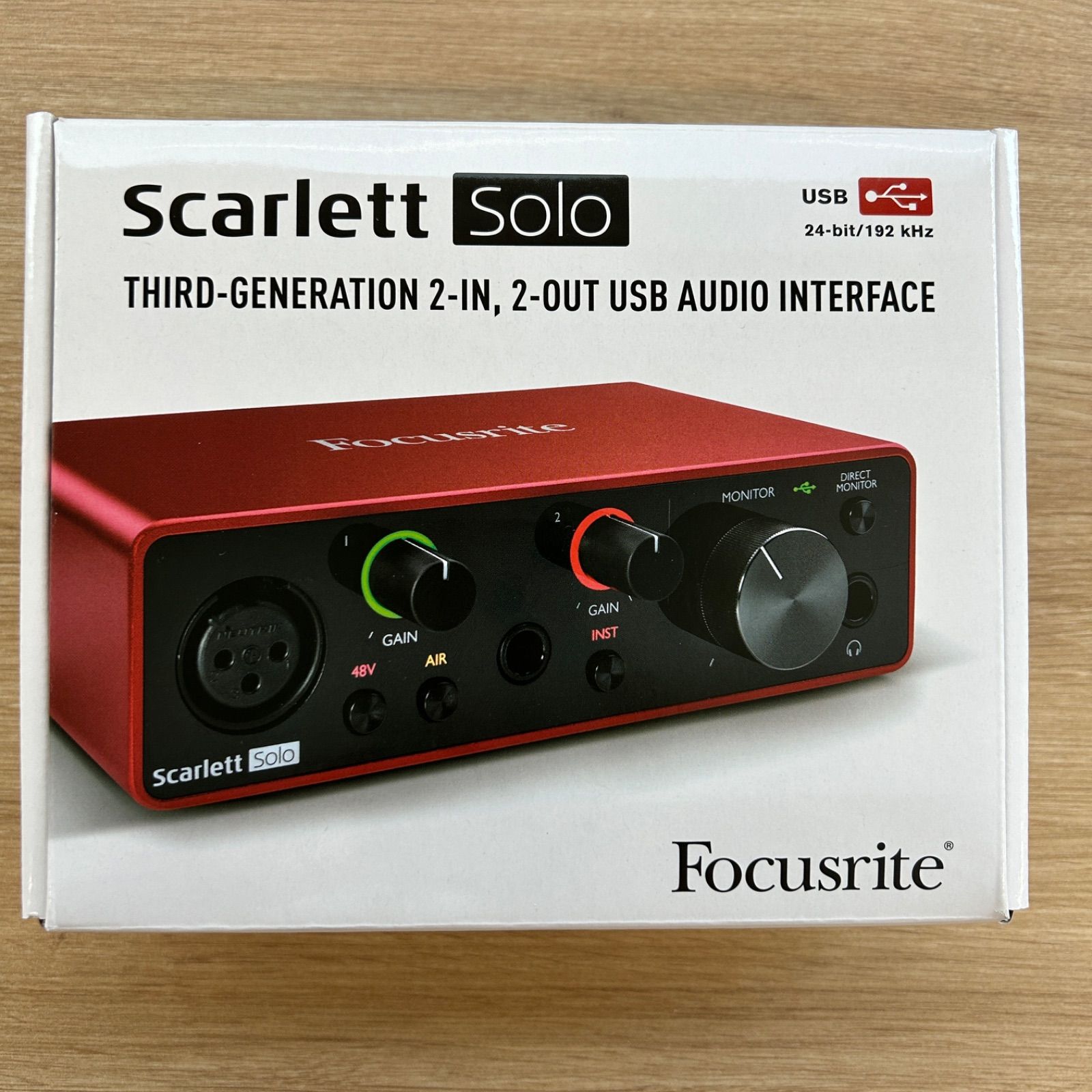 名入れ無料 B348 Focusrite Scarlett Solo 3rd Gen オーディオ