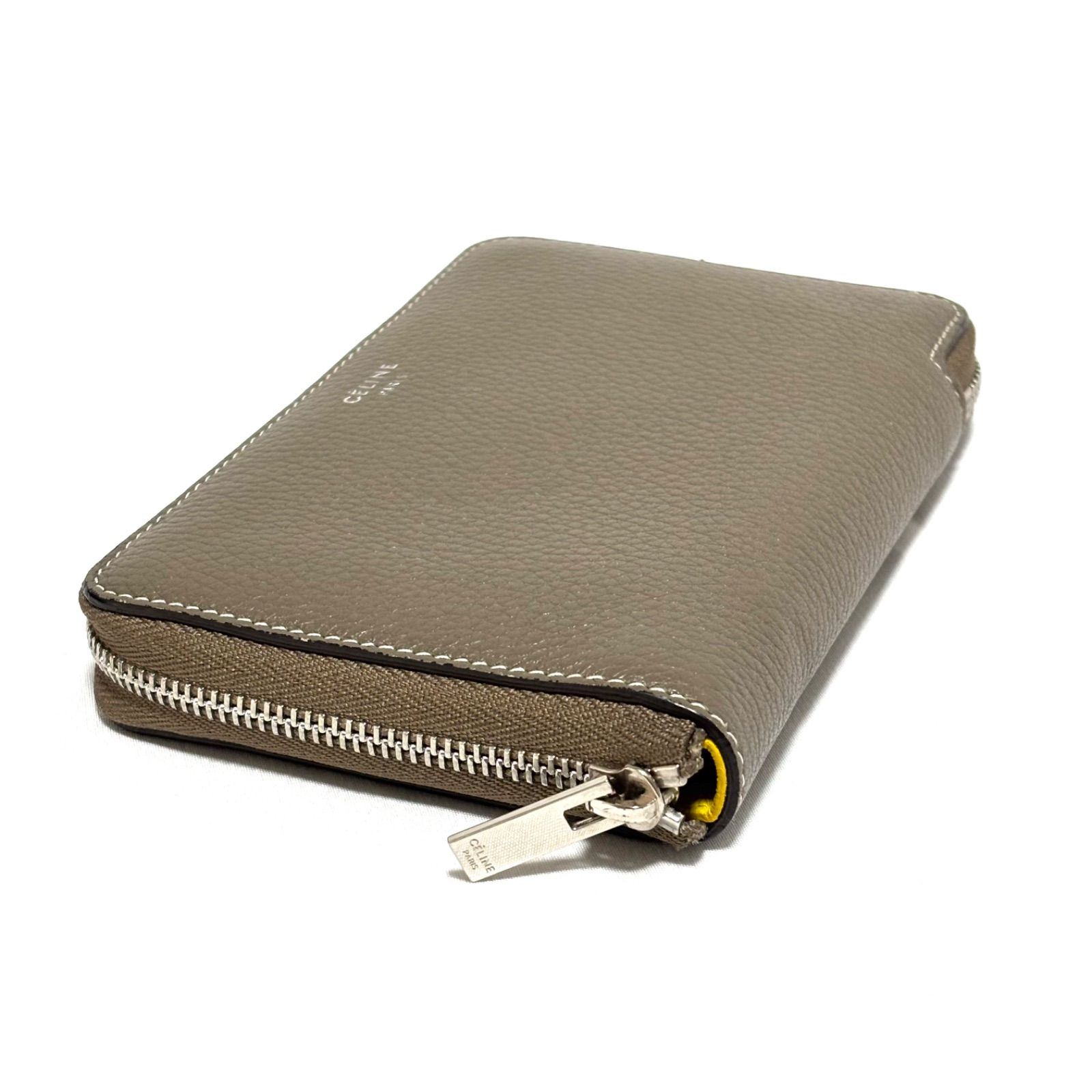 CELINE セリーヌ コンパクト財布 ミディアム ジップ イエロー CELINE