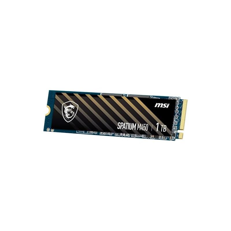  MSI SPATIUM M 450 PCIe 4.0 NVMe M.2 1 TB 内蔵SSD HD 4801 内蔵型SSD PCパーツ
