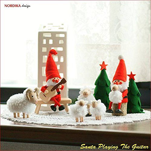 NORDIKA nisse ノルディカ ニッセ】クリスマス 木製人形（ギターを持っ