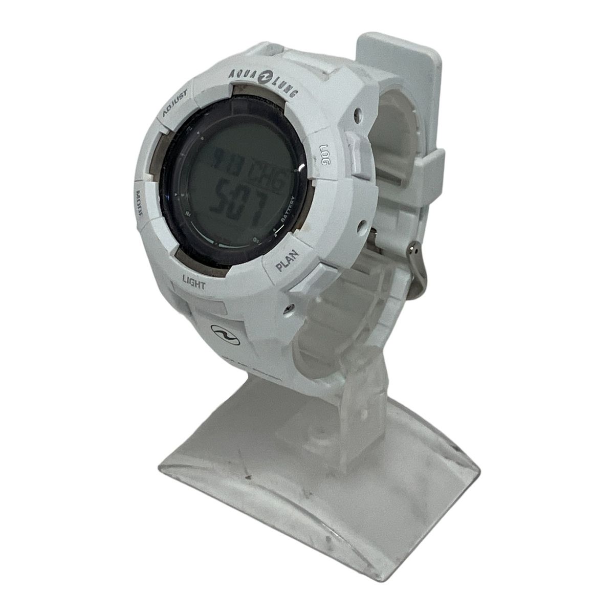 AQUALUNG CALM PLUS ダイブウォッチ ダイブコンピューター ホワイト カルムプラス ダイビング 腕 時計 F10313852