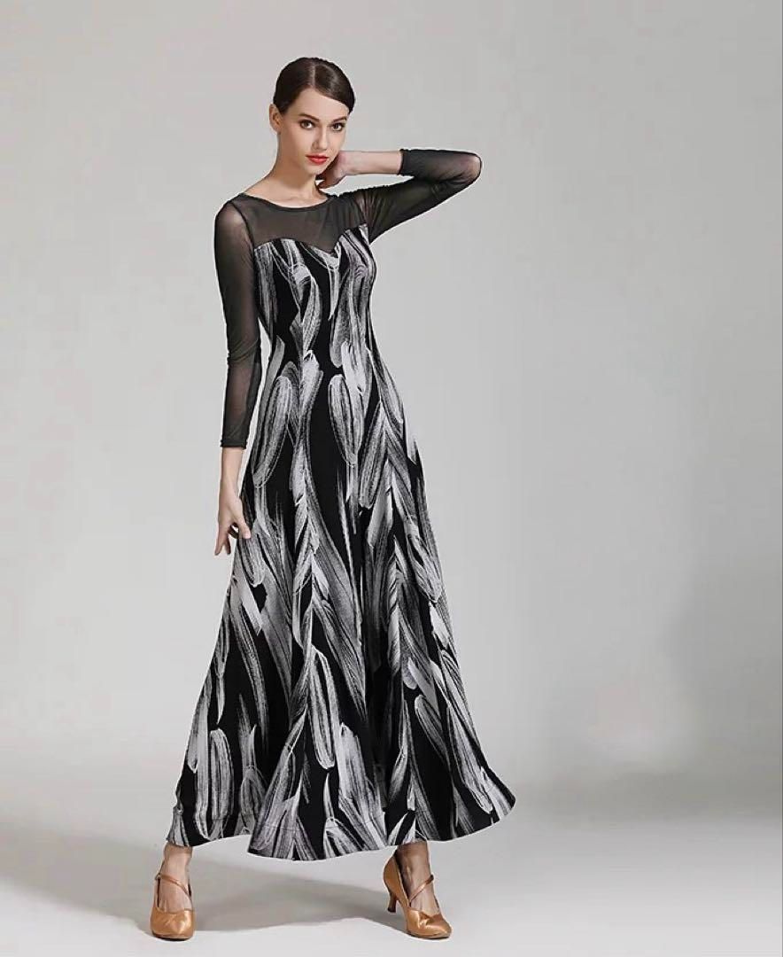 スタンダード練習用ワンピース☆花柄デザイン スタンダード練習用