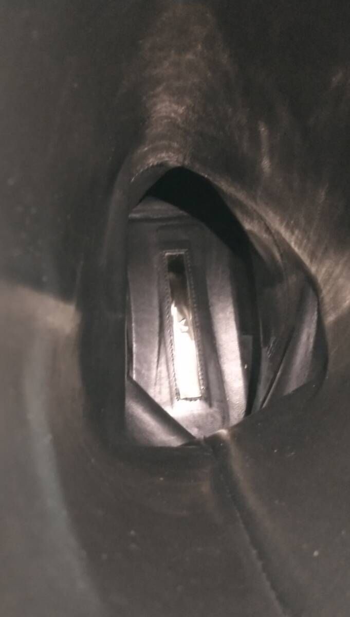 箱付] BRENTA ブレンタ クロコ型押し インヒール ロングブーツ 37