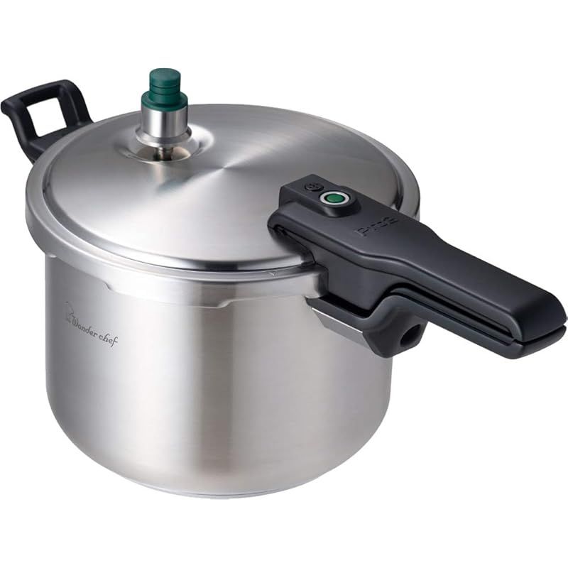 ワンダーシェフ wonderchef 圧力鍋 Pro2 片手圧力鍋 6.0L IH対応 底三層構造 サテン仕上げ 業務用 プロ仕様 時短 高火力対応ハンドル プロツー ZPSA60 1