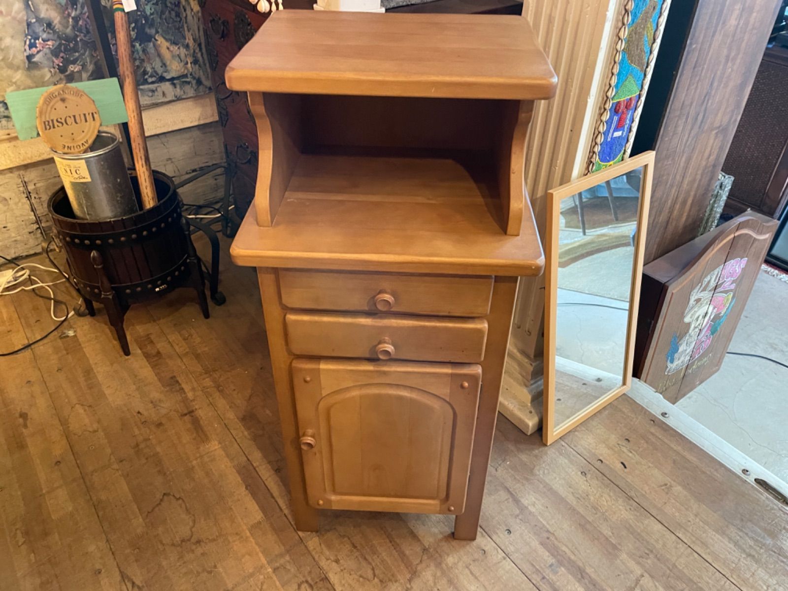 karimoku カリモク コロニアル 電話台 レトロ アンティーク GMHH279