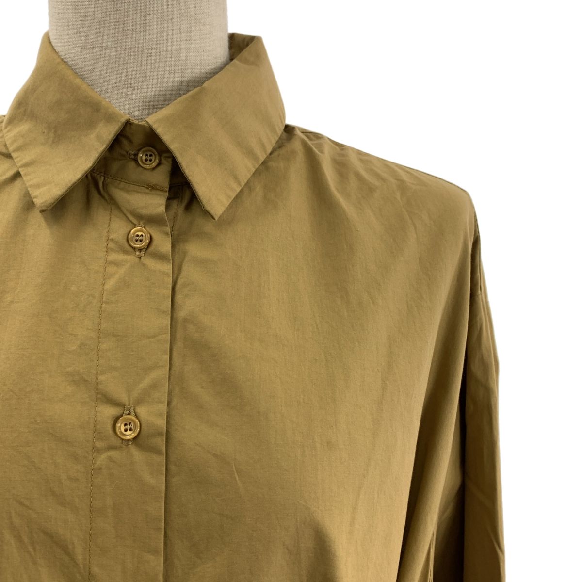 L Appartement アパルトモン 2025SS A.SHIRT LONG SHIRT DRESS シャツ ワンピース S ベージュ レディース