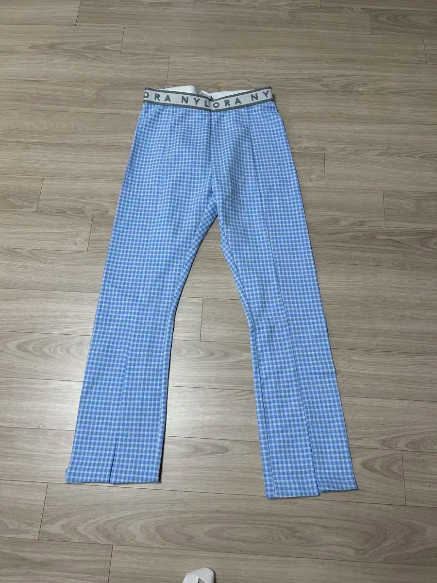 NYLORA NY チェック ブーツカット レギンス