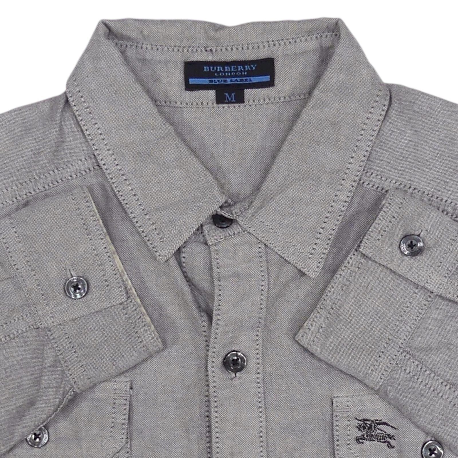 BURBERRY BLUE LABEL バーバリー ブルーレーベル M 長袖シャツ ダブル 