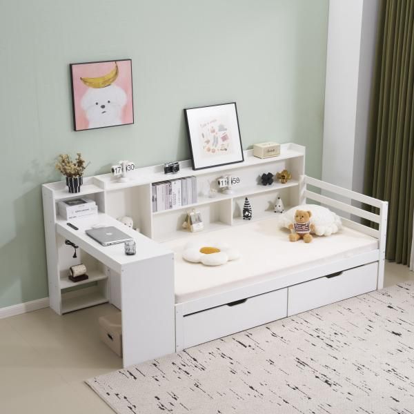 デスク付 収納棚