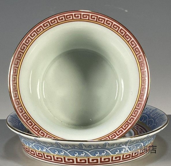 中国茶器 景徳鎮 青花釉里紅竜紋三才蓋碗 茶杯 新品未使用 - メルカリ