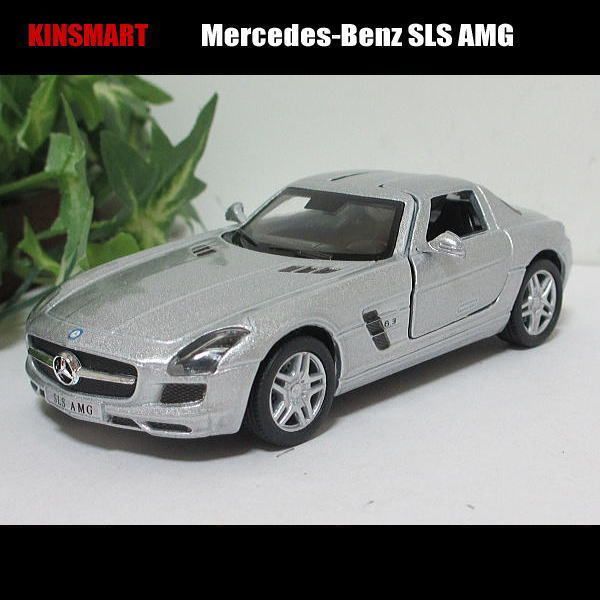 1/36メルセデス-ベンツ/SLS AMG(シルバー)/KINSMART/ダイキャストミニカー