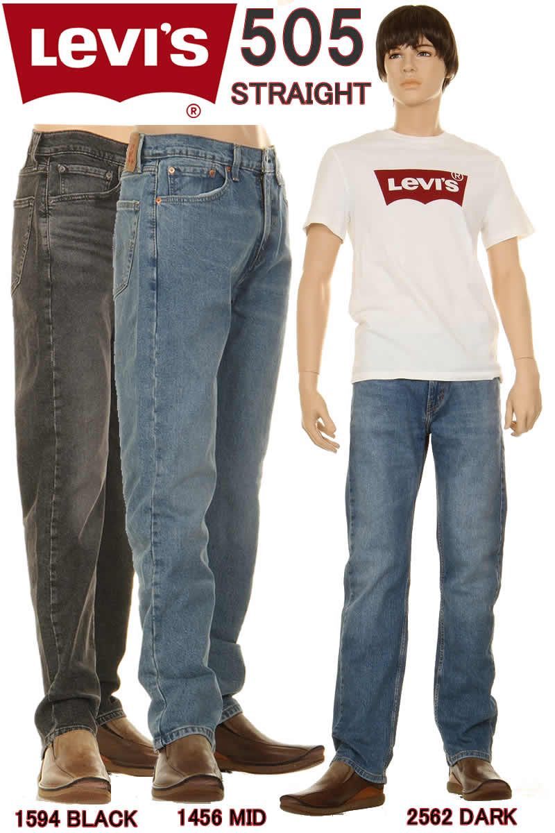 リーバイス 505 00505-1456 LEVI'S PREMIUM CLASSIC REGULAR STRAIGHT BLUE DENIM JEANS ストレート ストレッチ ジーンズ