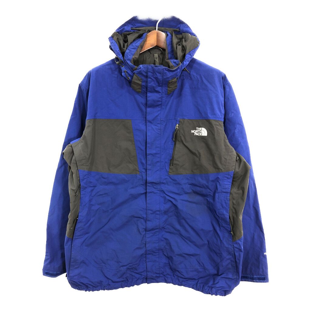 THE NORTH FACE ノースフェイス HYVENT マウンテンパーカー アウトドア 大きいサイズ ブルー (メンズ XXL) 中古 古着  R5284 - メルカリ