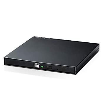 非常に良い ポータブルDVDドライブ|USB2.0|書き込みソフト付|Type-Cケーブル付|ACアダプタ付|ブラック