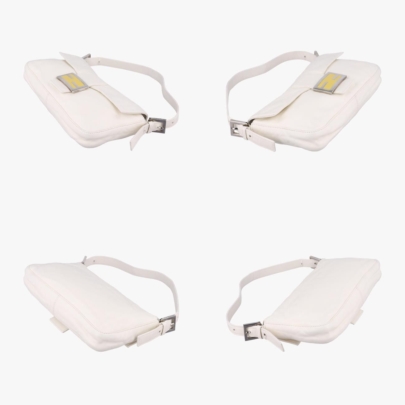 フェンディFendiマンマバケットホワイトラムスキン264242579-26424-008