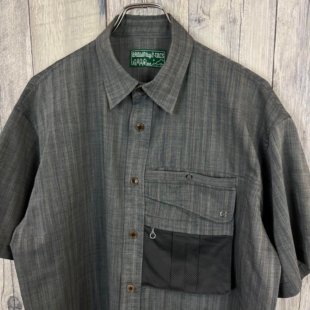 BROWN by 2-tacs ブラウンバイツータックス 半袖 シャツ M SIROKUMA-CORPORATION_COM