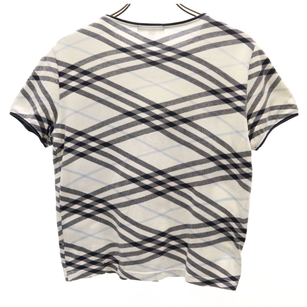 BURBERRY バーバリー チェック柄 半袖 Tシャツ 2 オフホワイト