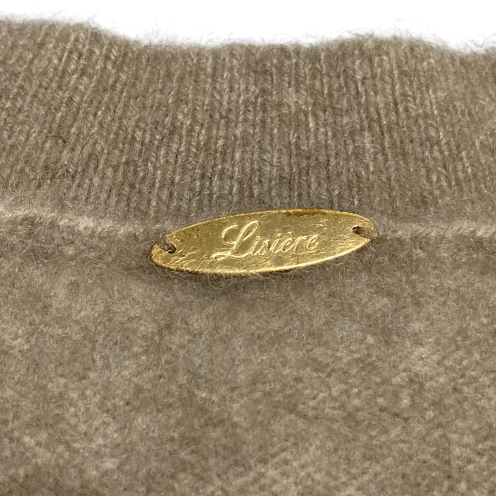 美品 Lisiere L'Appartement リジェール アパルトモン Cashmere V/N Knit カシミヤ100％ Vネック ニット セーター ブラウン レディース 古着 中古 美品 Lisiere L'Appartement リジェール アパルトモン Cashmere