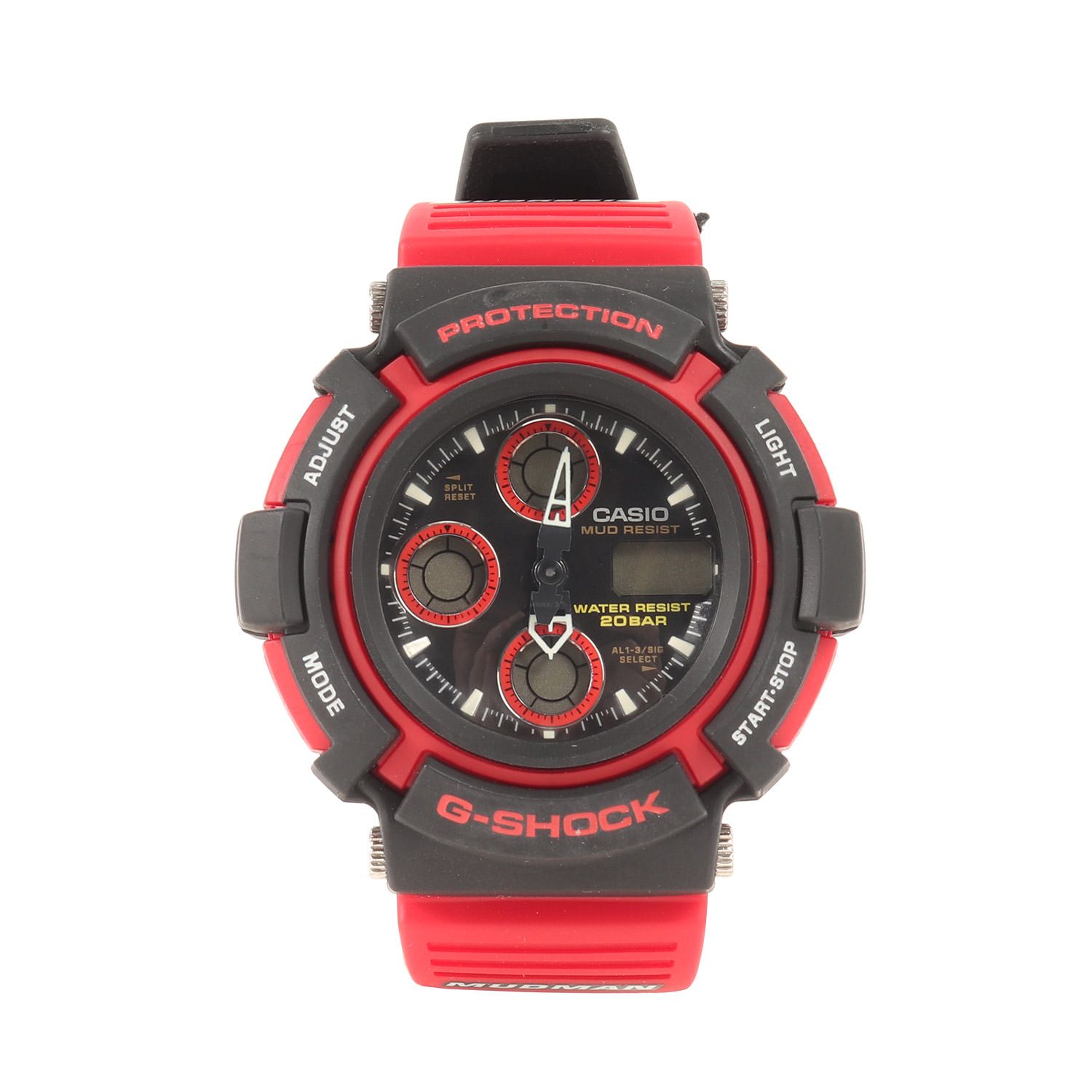 CASIO G-SHOCK マッドマン　AW-570-9AT　グレーイエロー G-SHOCK ジーショック 90s AW-570-4 アナログマッドマン 赤目