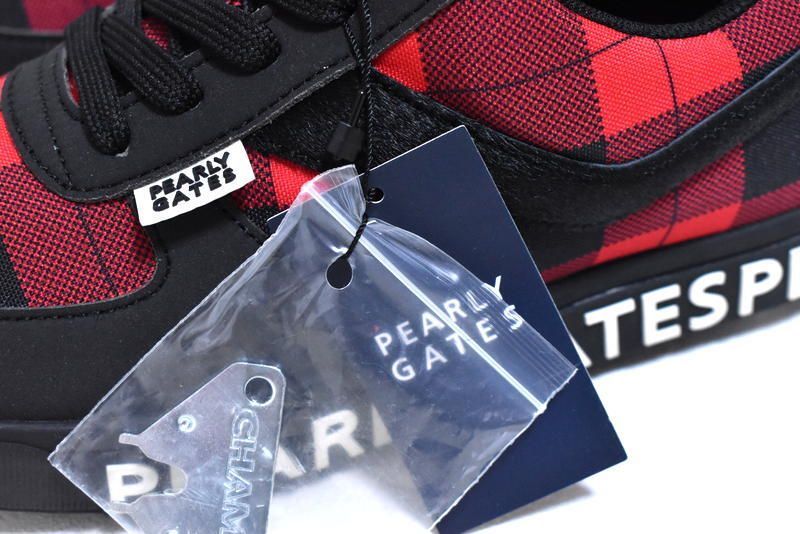 新品 ストア PEARLY GATES ロゴ ローカット ゴルフシューズ【23cm