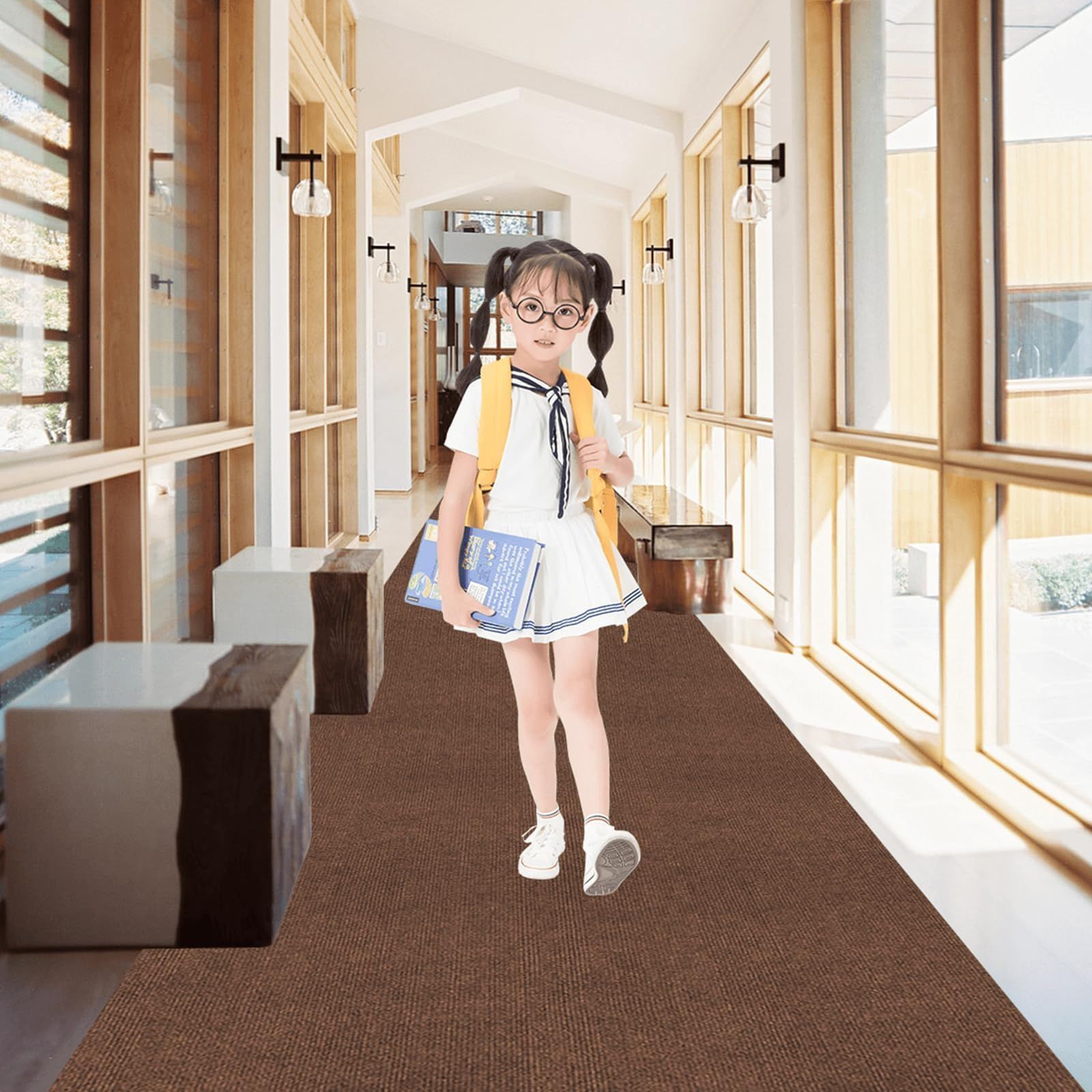 【数量限定】キッチンマット ロールマット おしゃれマットロングマット 撥水 転倒