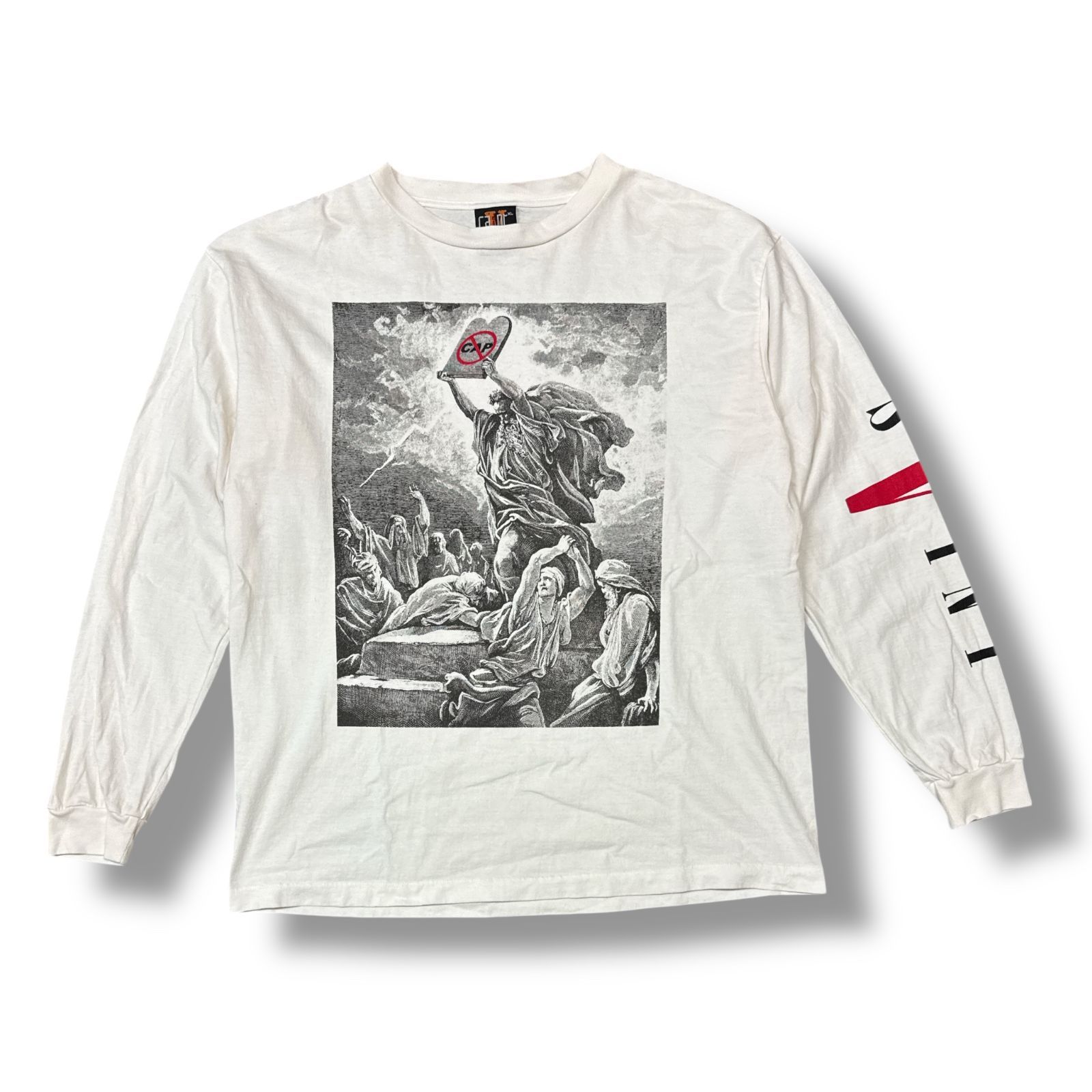 参考上代31900円 SAINT MICHAEL × VLONE 22SS LS TEE WHITE