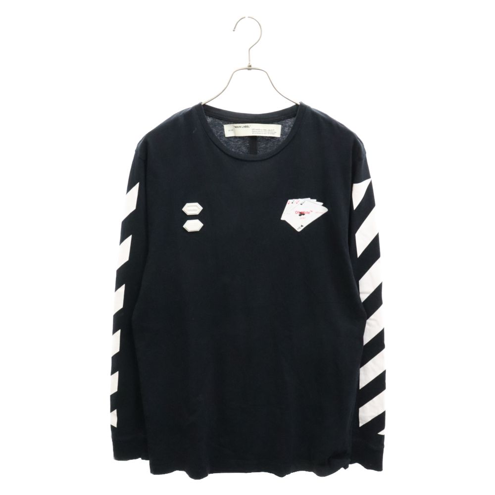 off-white　ロンT　長袖　ブラック オフホワイト / ARROW / ブラック / ロングTシャツ / ロンT