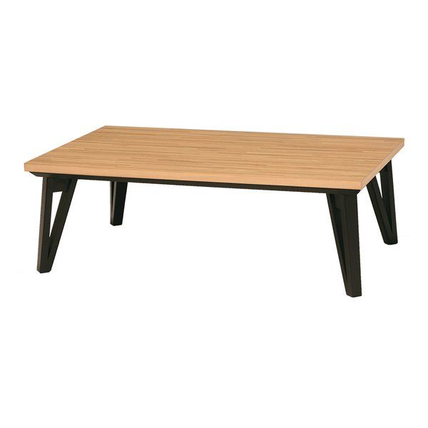 【新品】萩原  ハギハラ リビングコタツ 120×75cm  ナチュラル 寄木細工調 ルーン120NA (2520512)
