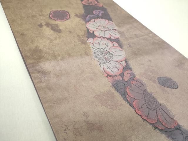 【再値下げ❗】振袖　辻ケ花　正絹　落款あり 振袖 身丈160.5cm 裄丈64cm M 袷 落款 辻が花柄 草花 銀通し