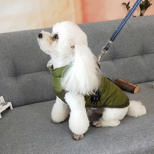 XL_緑 Oncpcare 犬服 一体型綿入れを牽引する 犬 ベスト 綿服