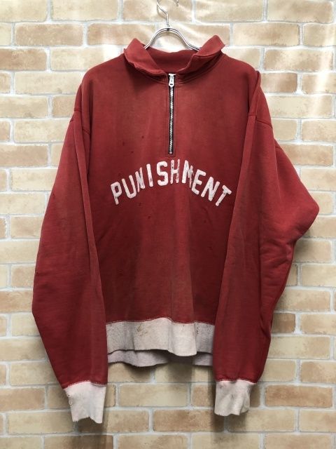 saint michael セントマイケルハーフジップスウェットXL