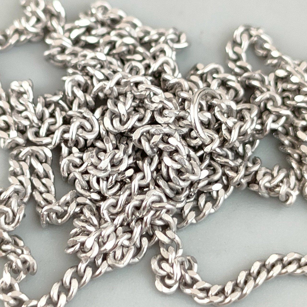 通販サイト一覧 Pt850 プラチナ 喜平ネックレス 造幣局刻印 メンズ 4.97g 50.5 アクセサリー