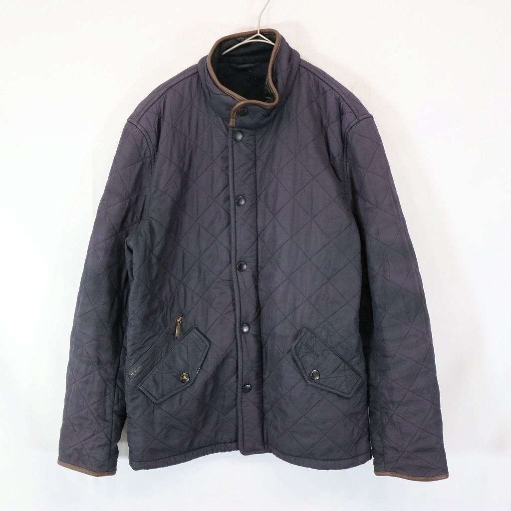 SALE/ Barbour バブアー キルティングジャケット 襟コーデュロイ切替