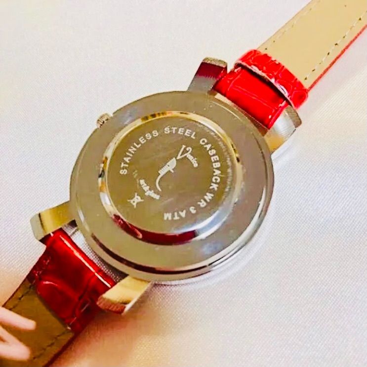 新品 ヴェニス腕時計♡ 赤色♡ イタリア製ベネチアンガラス 新品 ヴェニス腕時計♡ 赤色♡ イタリア製ベネチアンガラス
