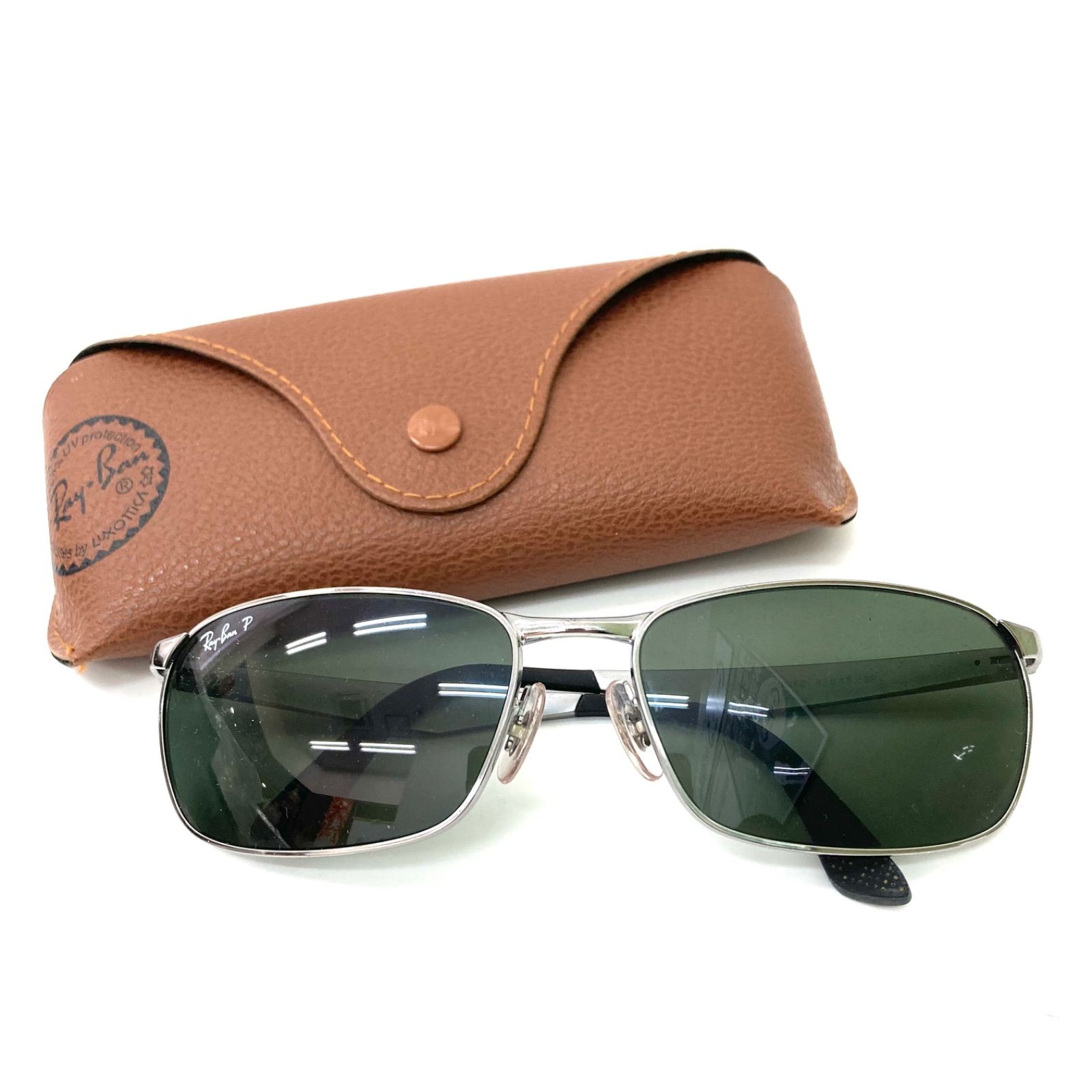 Ray-Ban】レイバン POLARIZED サングラス ケース付き グレー Ray-Ban】レイバン POLARIZED サングラス ケース付き グレー