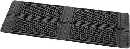 ボンフォーム(BONFORM) カーマット フレックスガード ミニバン2列目/普通車 50x140cm ブラック 6455-05BK