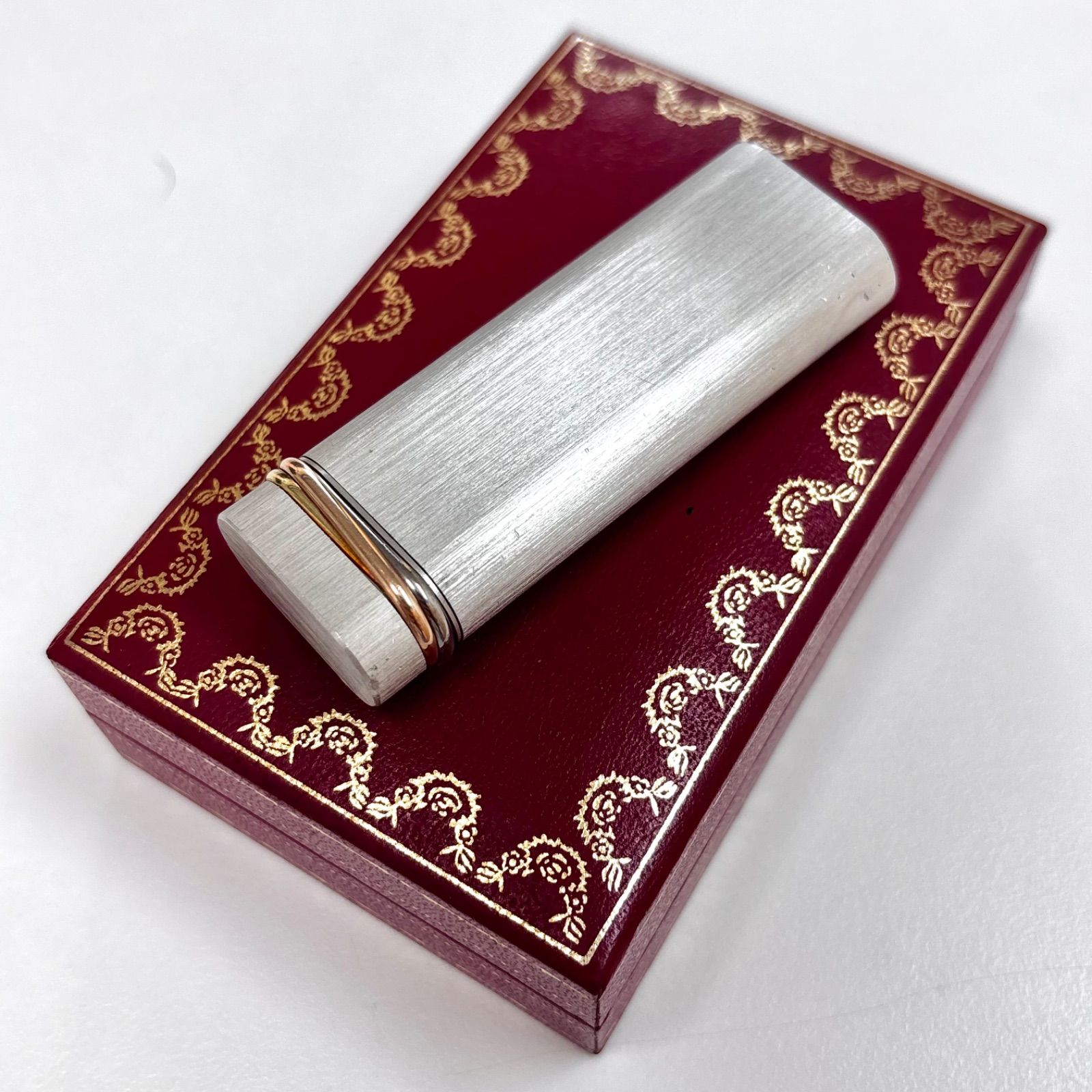 超 品 Cartier カルティエ Les Must de Cartier シリーズ トリニティ モデル 赤と金色仕上げ ヴィンテージ品 ワンオーナーユーズド品 AYA0250925000A