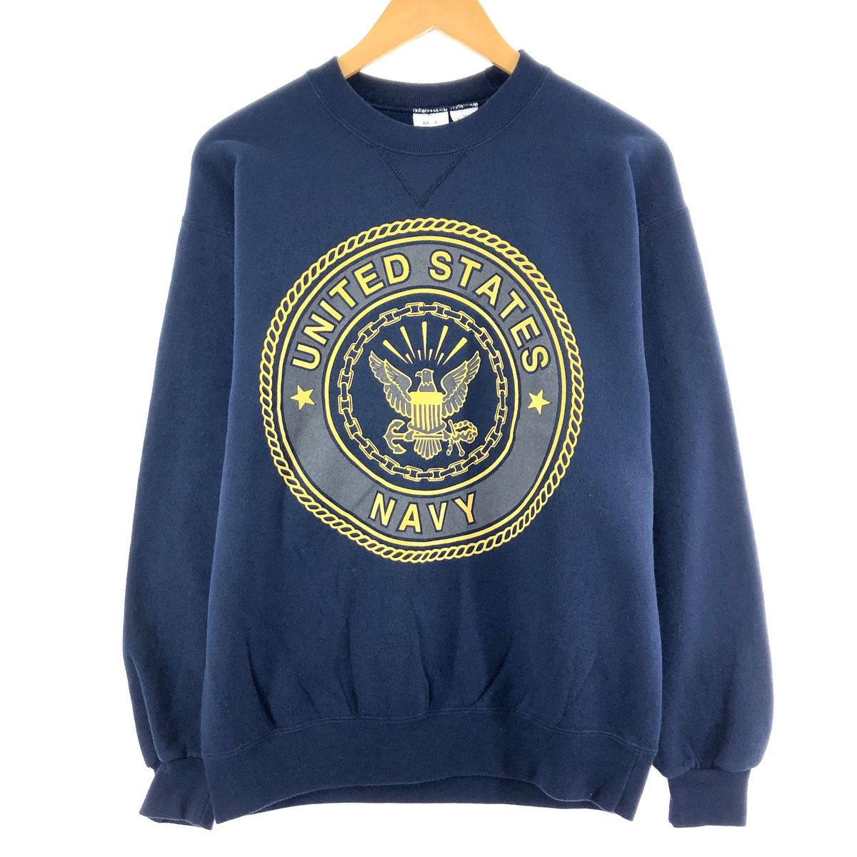 古着 90年代 M.J. SOFFE U.S.NAVY 両面プリント プリントスウェット