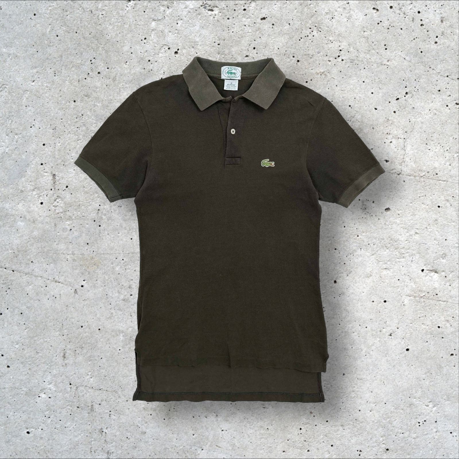 USA製 80s 90s ヴィンテージ IZOD LACOSTE HOMME ワニ刺繍 半袖 