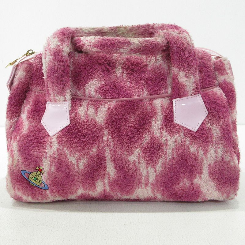 三重本店 Vivienne Westwood ヴィヴィアンウエストウッド ハンドバッグ パイルハンドル 1212713 ピンク 121