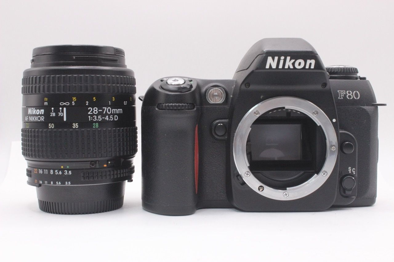 ニコン NIKON F80 AF NIKKOR 28-70mm F3.5-4.5D シャッター フラッシュ OK! 14291019 RO3160