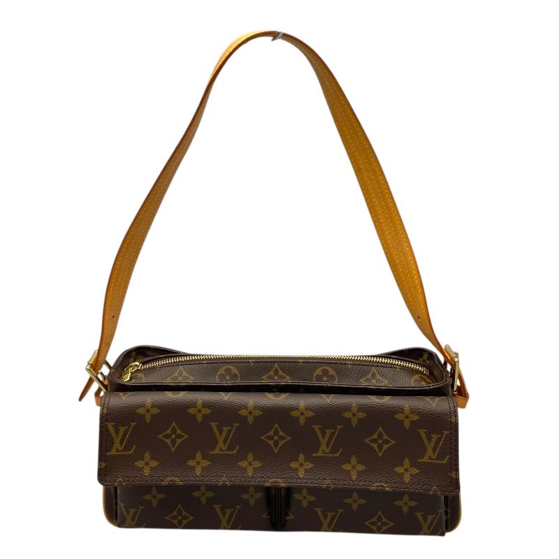 ルイ ヴィトン LOUIS VUITTON ヴィバシテMM M51164 ブラウン モノグラムキャンバス レディース ショルダーバッグ