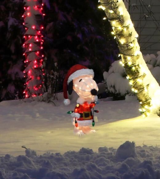 スヌーピーサンタ　イルミネーション スヌーピー サンタ ライト クリスマス イルミネーション アメリカン