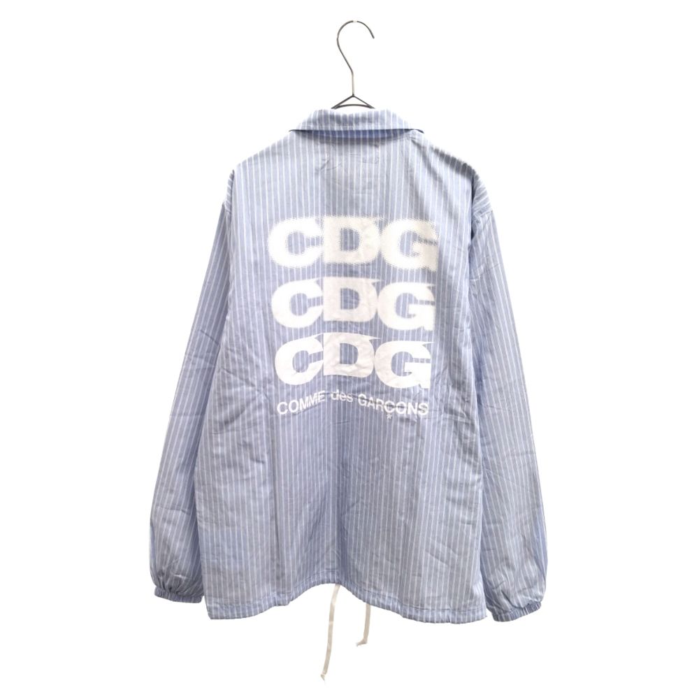 COMME des GARCONS コムデギャルソン 19SS Stripe Coach Jacket SZ-J016 ストライプコーチジャケット ブルー