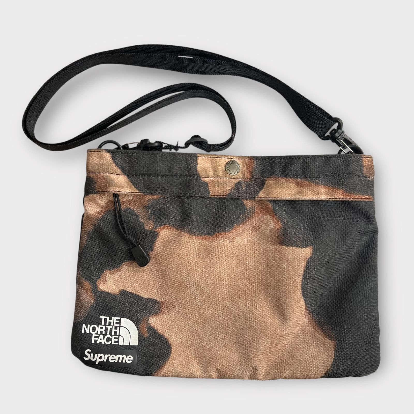 Supreme The North Face Bleached Denim Print Shoulder Bag