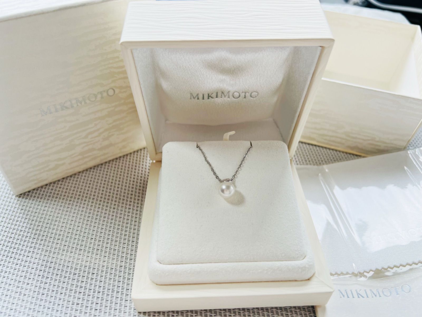 極美品】MIKIMOTO ミキモト真珠 一粒パールネックレス シルバー - メルカリ