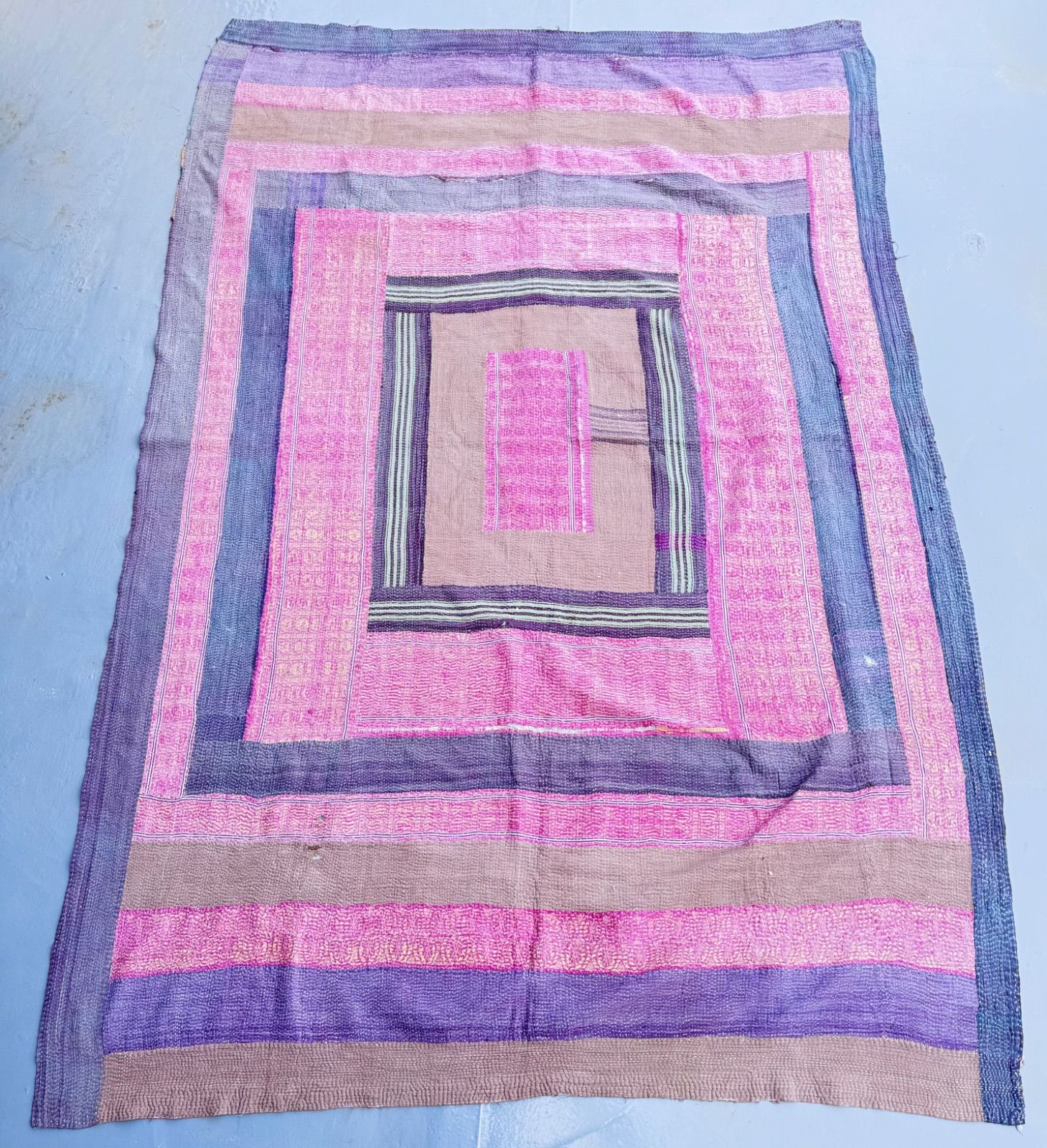 ヴィンテージキルト カンタキルト ラリーキルト スプレッド ラグ